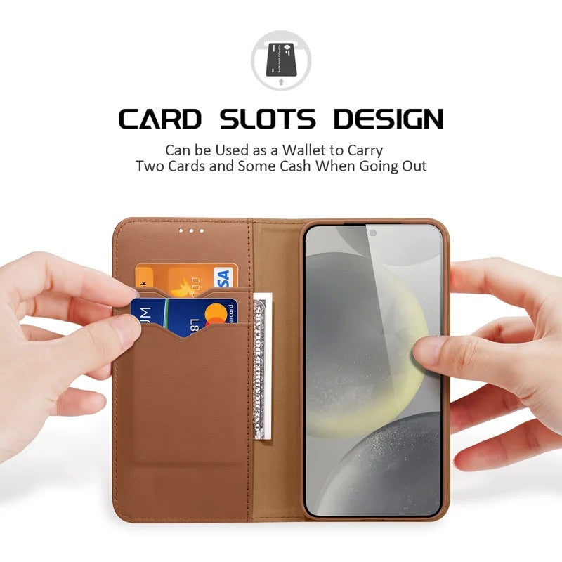 Dėklas Dux Ducis Hivo skirtas Samsung S936 S25 Plus rudas