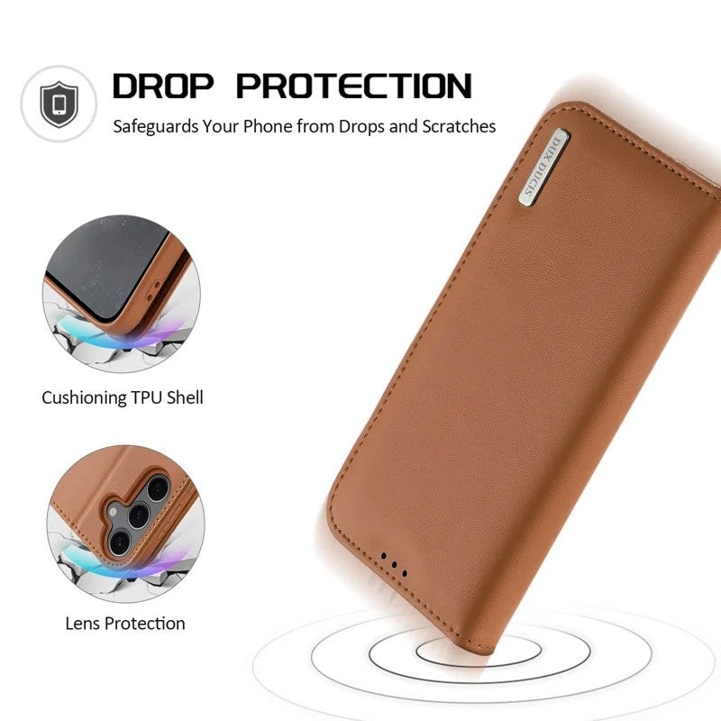Dėklas Dux Ducis Hivo skirtas Samsung S936 S25 Plus rudas