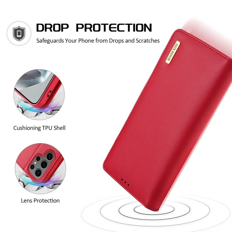 Dėklas Dux Ducis Hivo skirtas Samsung S938 S25 Ultra raudonas