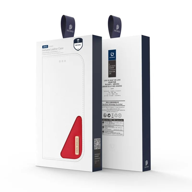 Dėklas Dux Ducis Hivo skirtas Samsung S938 S25 Ultra raudonas