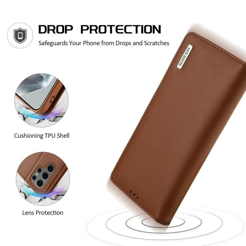 Dėklas Dux Ducis Hivo skirtas Samsung S938 S25 Ultra rudas