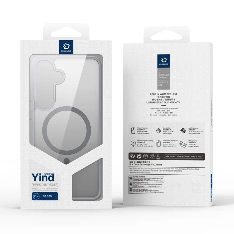 Dėklas Dux Ducis Yind skirtas Samsung S936 S25 Plus pilkas