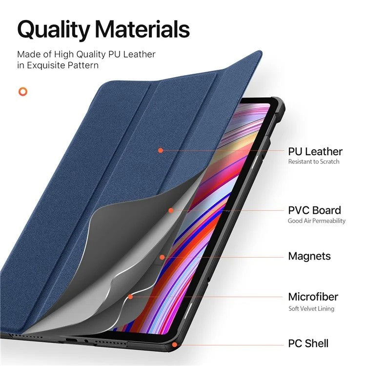 Dėklas Dux Ducis Domo Xiaomi Redmi Pad Pro 12.1 tamsiai mėlynas
