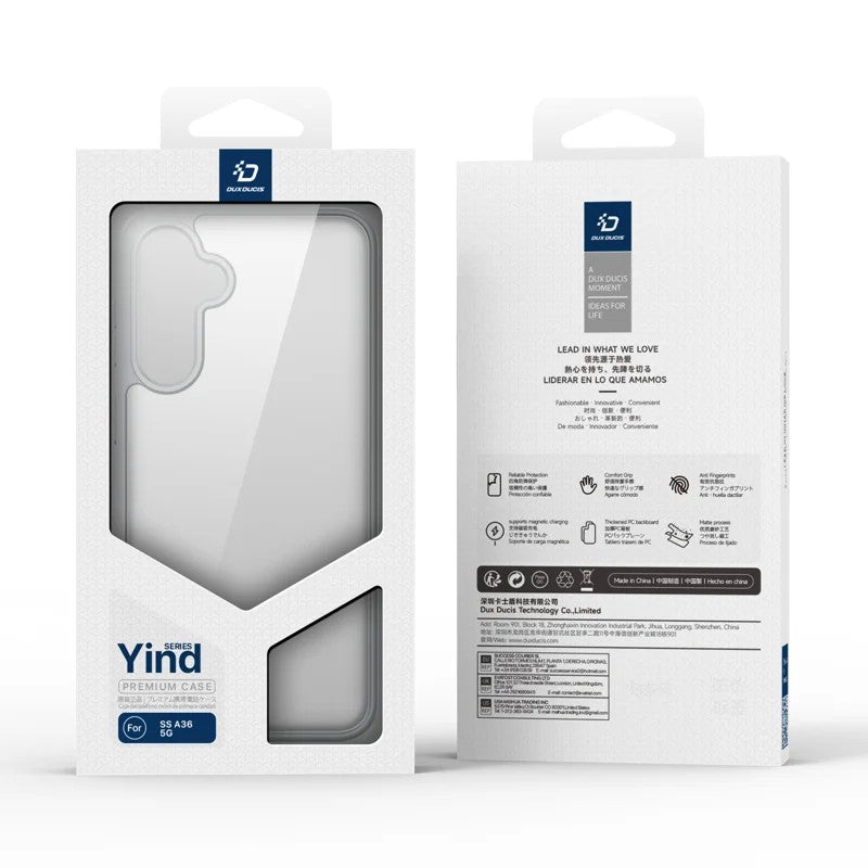 Dėklas Dux Ducis Yind skirtas Samsung A366 A36 5G/A566 A56 5G pilkas