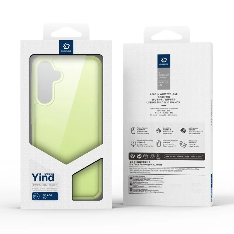 Dėklas Dux Ducis Yind skirtas Samsung A366 A36 5G/A566 A56 5G žalias