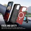 Dėklas Perfectionists Triangle Mag Case Apple iPhone 16 Pro Max raudonas