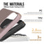 Dėklas Perfectionists Triangle Mag Case Apple iPhone 16 Pro Max rožinio aukso