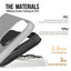 Dėklas Perfectionists Triangle Mag Case Apple iPhone 16 Pro Max sidabrinis