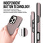 Dėklas Perfectionists Triangle Mag Case Apple iPhone 16 Pro rožinio aukso