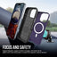 Dėklas Perfectionists Triangle Mag Case Apple iPhone 15 Pro violetinis