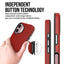 Dėklas Perfectionists Triangle Mag Case Apple iPhone 16 raudonas
