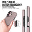 Dėklas Perfectionists Triangle Mag Case Apple iPhone 16 rožinio aukso
