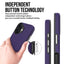 Dėklas Perfectionists Triangle Mag Case Apple iPhone 16 violetinis