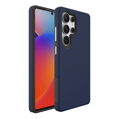 Dėklas Perfectionists Triangle Case Samsung S908 S22 Ultra 5G tamsiai mėlynas