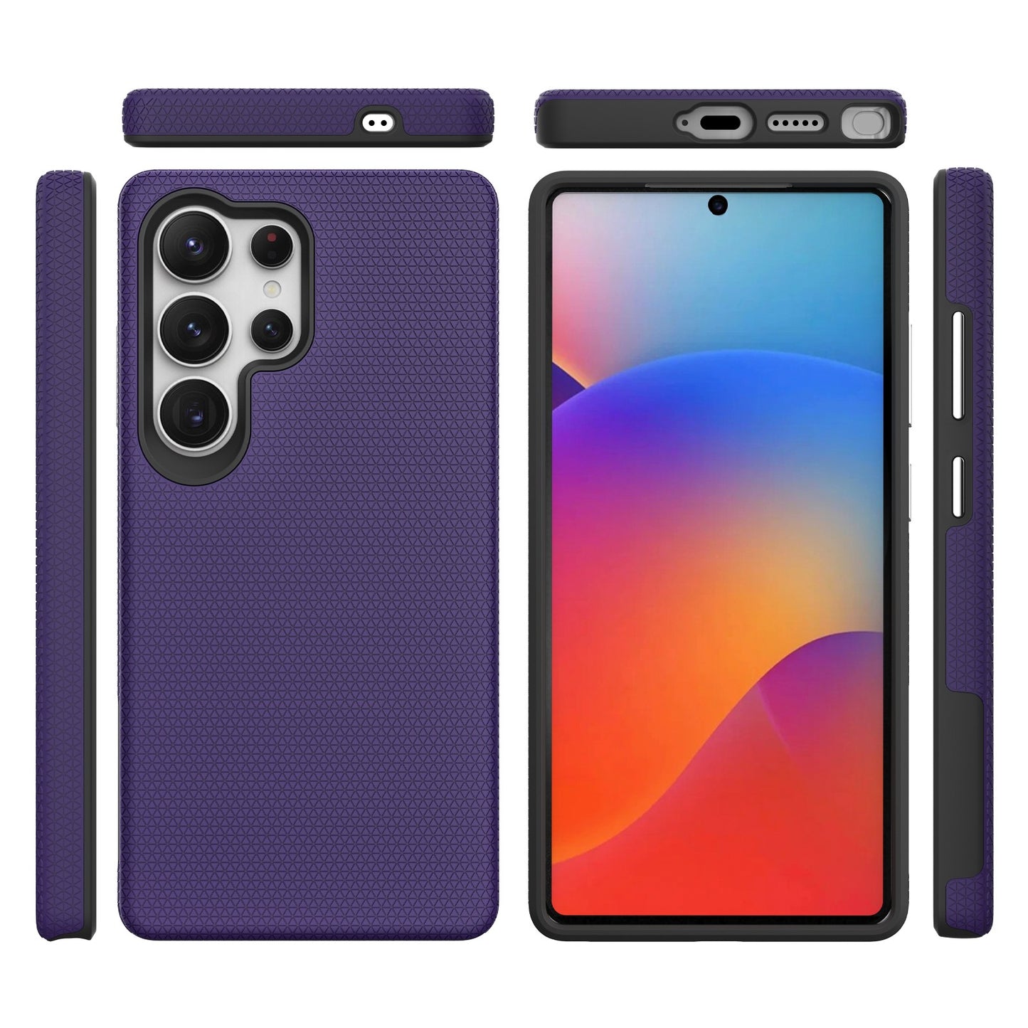 Dėklas Perfectionists Triangle Case Samsung S908 S22 Ultra 5G violetinis