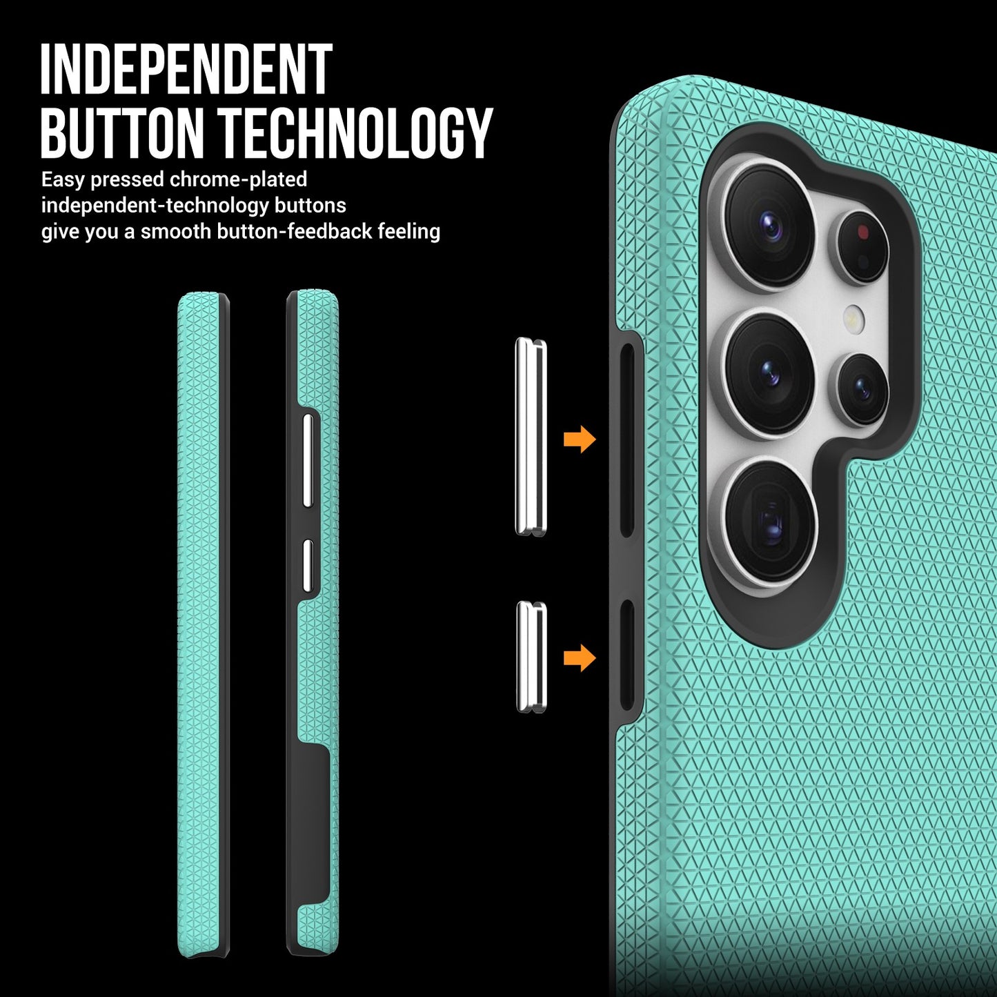 Dėklas Perfectionists Triangle Case Samsung S908 S22 Ultra 5G žalias