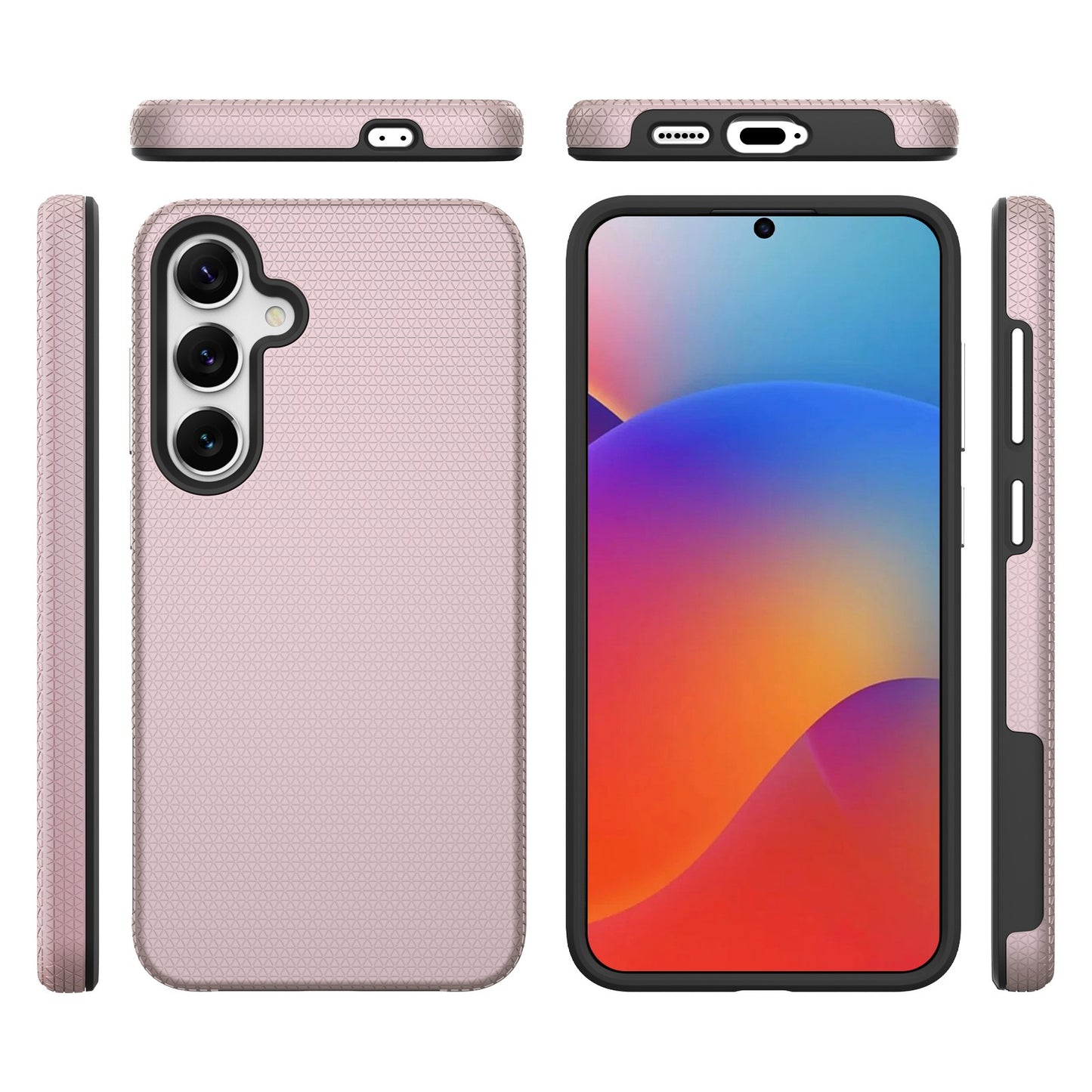 Dėklas Perfectionists Triangle Case Samsung A266 A26 5G rožinio aukso