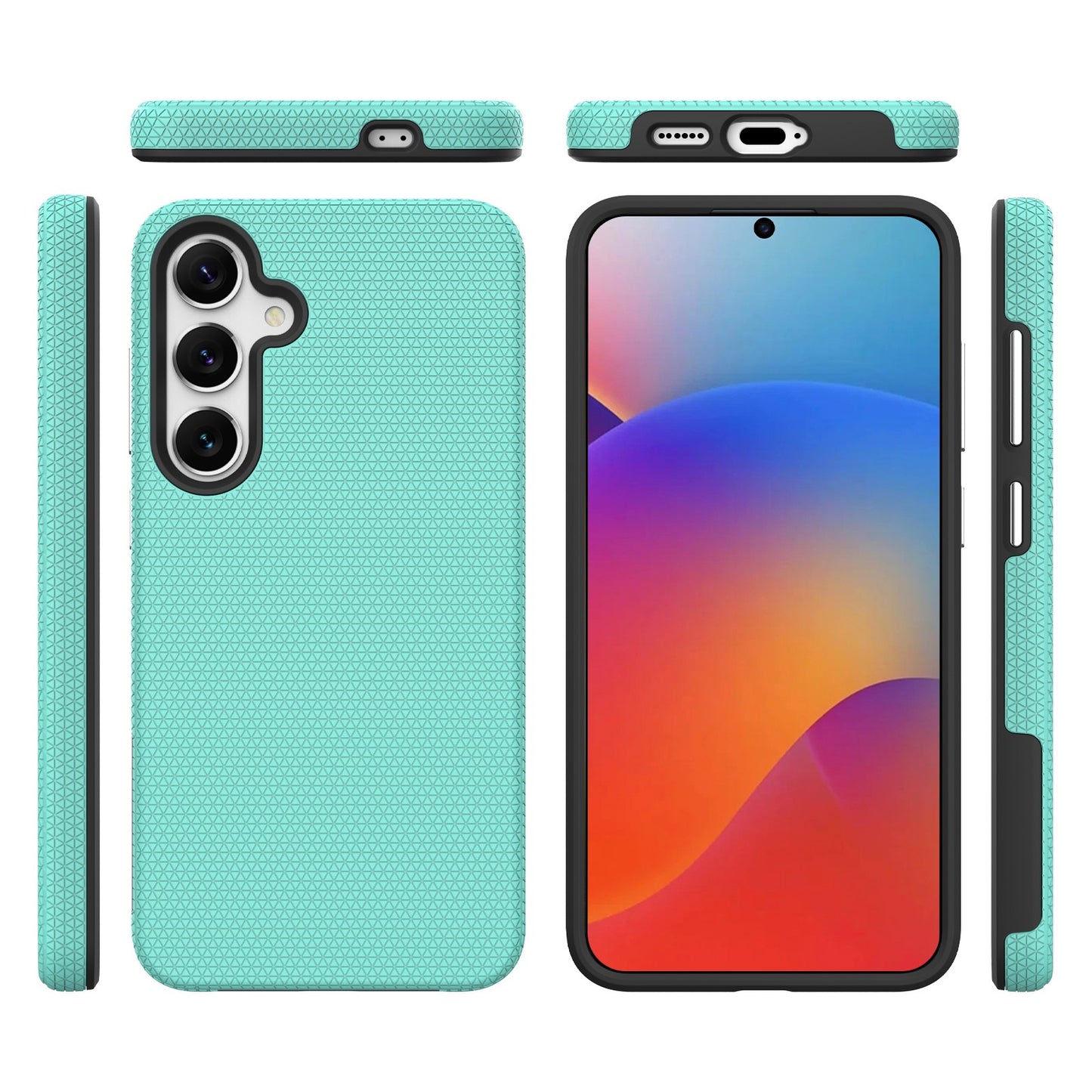 Dėklas Perfectionists Triangle Case Samsung G991 S21 5G žalias