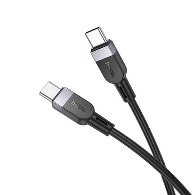 USB kabelis Hoco X109 60W USB-C to USB-C 2.0m juodas