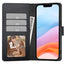 Dėklas Fancy Wallet Samsung A405 A40 juodas