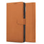 Dėklas Fancy Wallet Samsung A356 A35 5G rudas