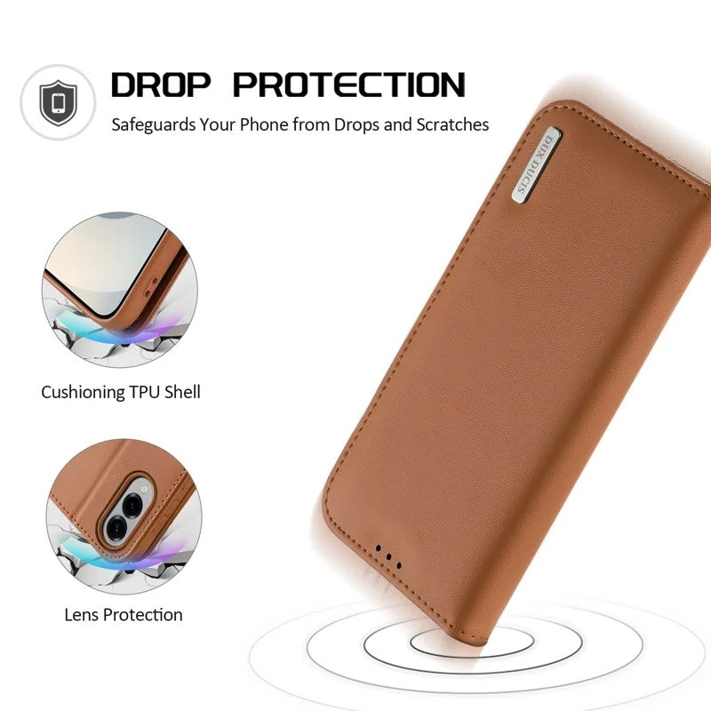 Dėklas Dux Ducis Hivo skirtas Samsung S937 S25 Edge rudas