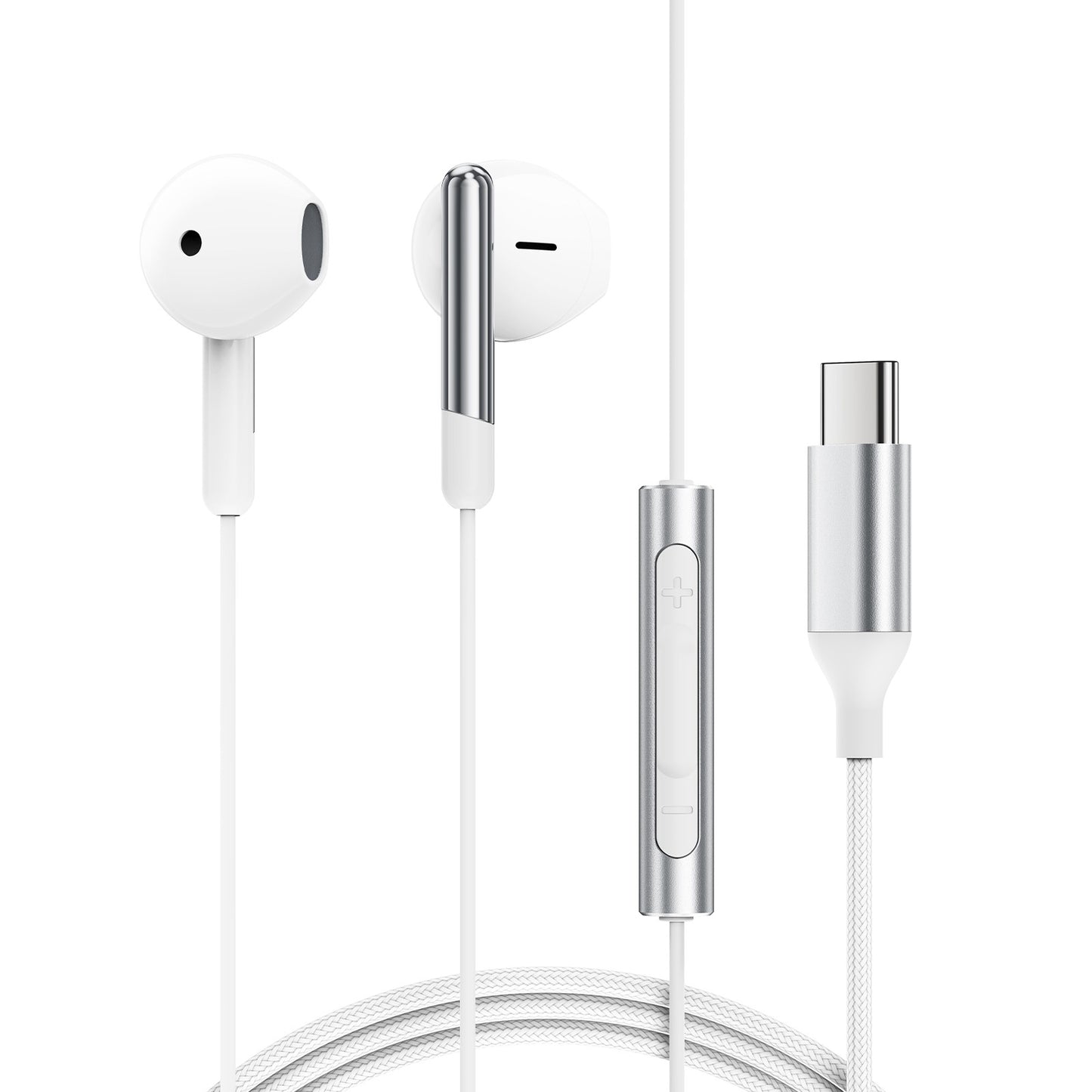 Ausinės Acefast L3 USB-C baltos