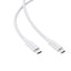 USB kabelis Acefast C18-03 60W USB-C to USB-C 1.2m baltas