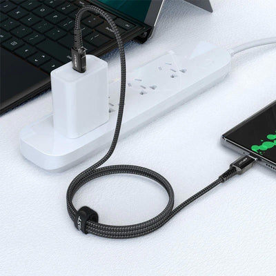 USB kabelis Acefast C1-03 60W USB-C to USB-C 1.2m juodas