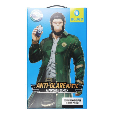 LCD apsauginis stikliukas 5D Mr. Monkey Glass (Strong Matte) Apple iPhone 13 juodas