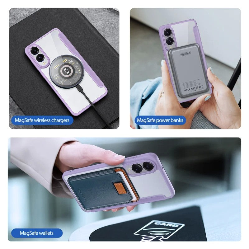 Dėklas Dux Ducis Skin X Pro skirtas Samsung S937 S25 Edge violetinis