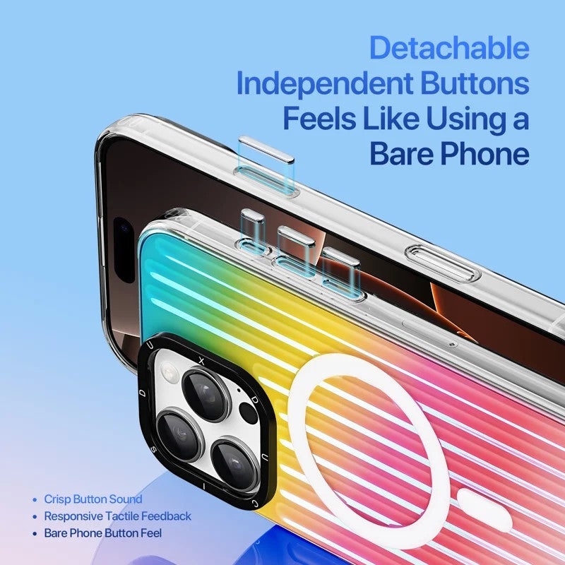 Dėklas Dux Ducis Zest Apple iPhone 16 Pro Max Gradient Rainbow