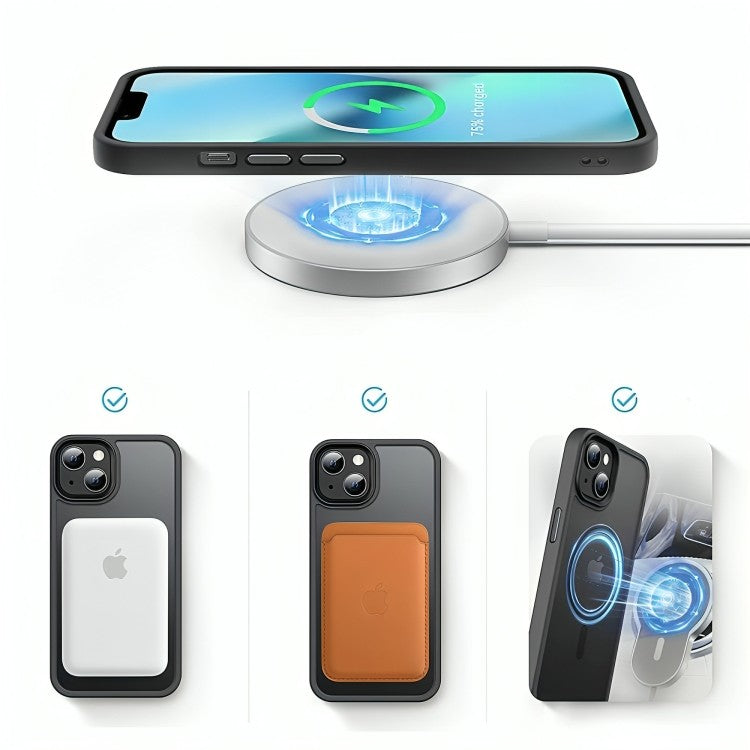 Dėklas Reach Matte MagSafe Apple iPhone 13 Pro juodas