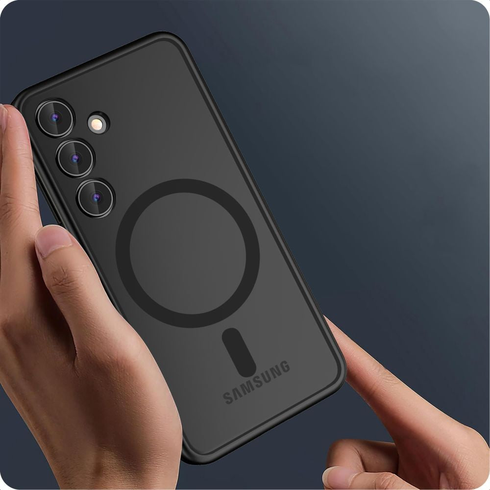 Dėklas Reach Matte MagSafe Samsung S936 S25 Plus juodas