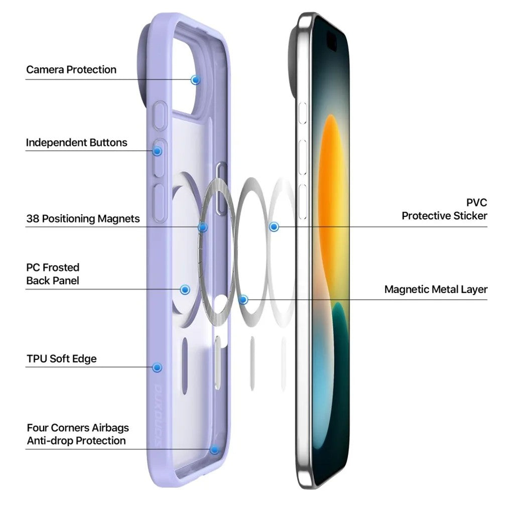 Dėklas Dux Ducis Yind Apple iPhone 17 Air violetinis