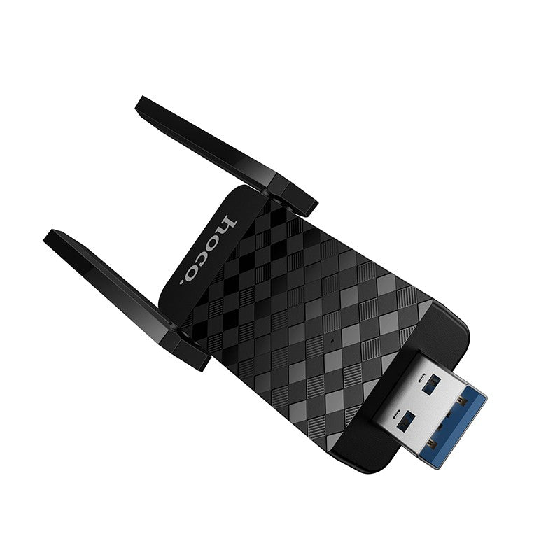 USB Wi-Fi adapteris Hoco HI34 Wi-Fi6 juodas