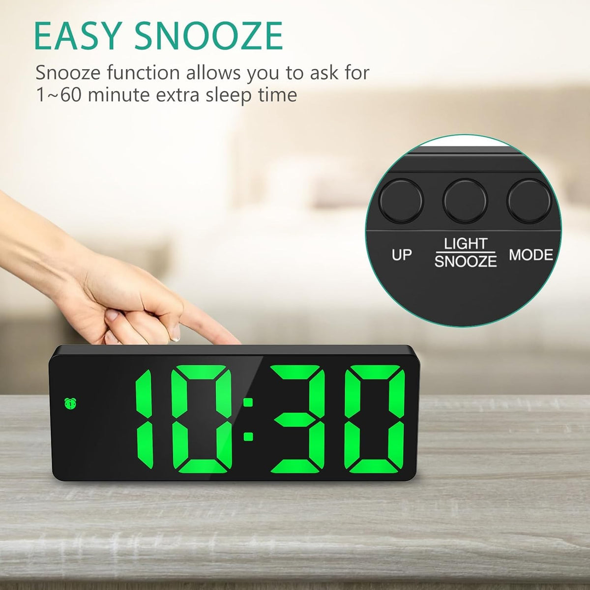 Stalinis LED laikrodis Reach WakeUp-1