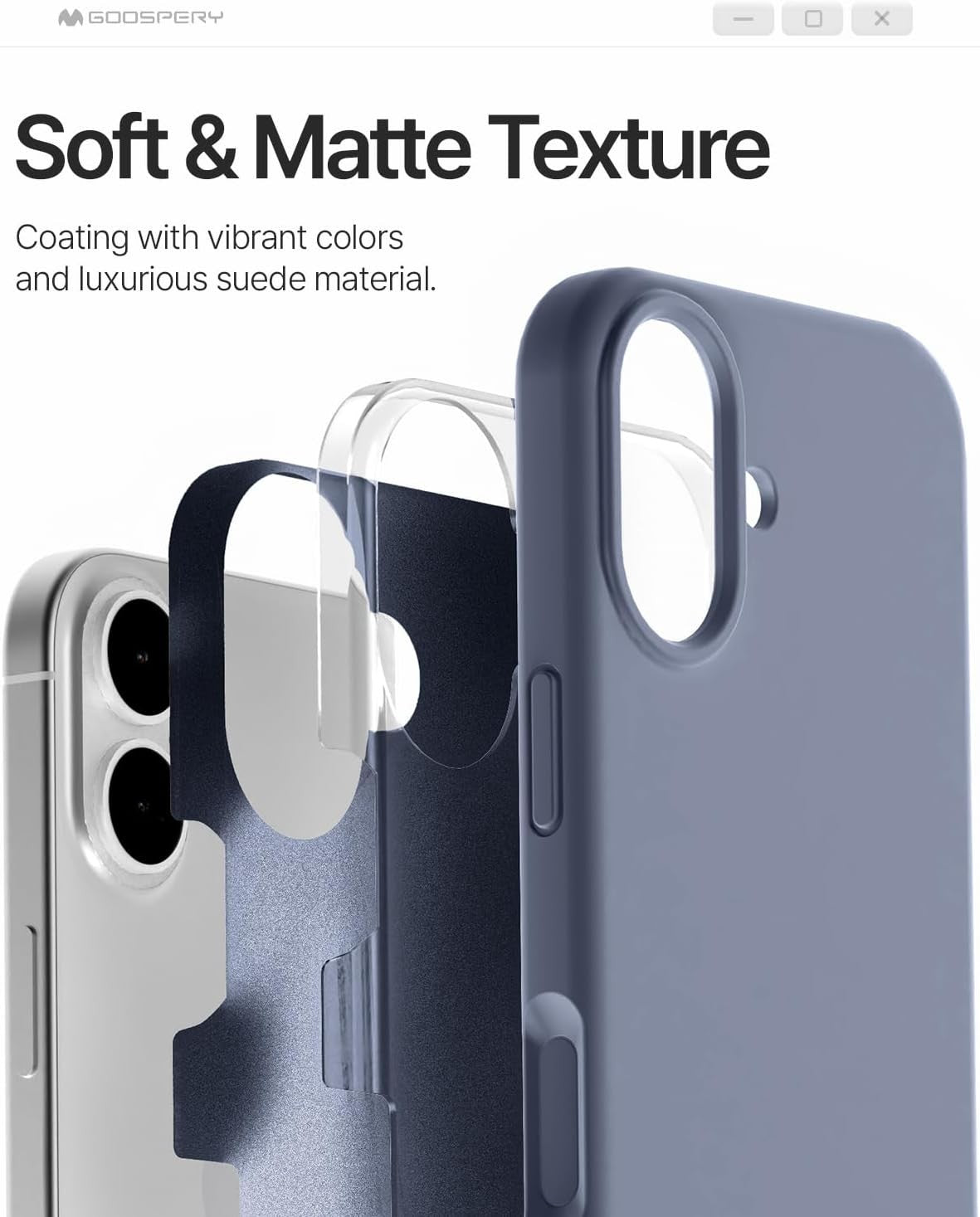 Dėklas Mercury Pure Magsafe Silicon Case Apple iPhone 17 levandos pilka