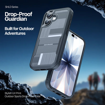 Dėklas Dux Ducis Shld Apple iPhone 17 juodas (Umbra Pattern)