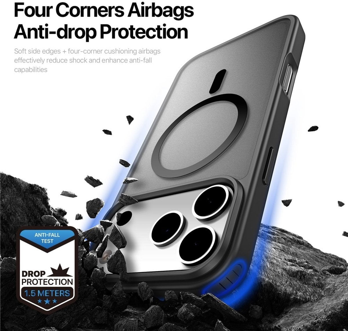 Dėklas Dux Ducis Yind Apple iPhone 17 Pro juodas