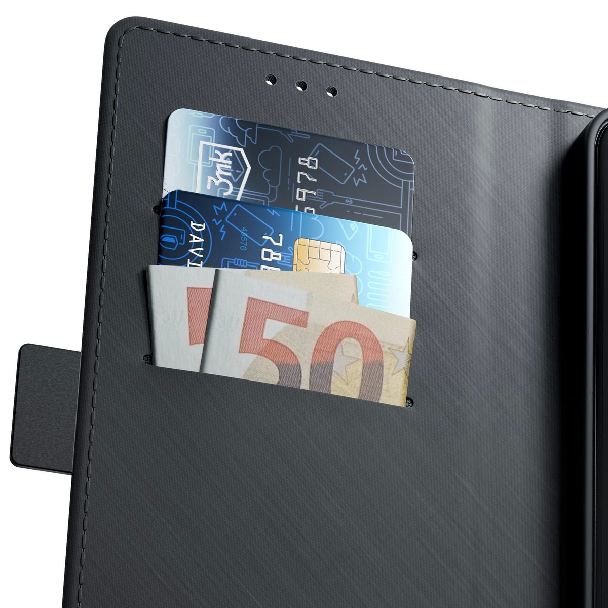 Dėklas 3mk Wallet Case Apple iPhone Air juodas