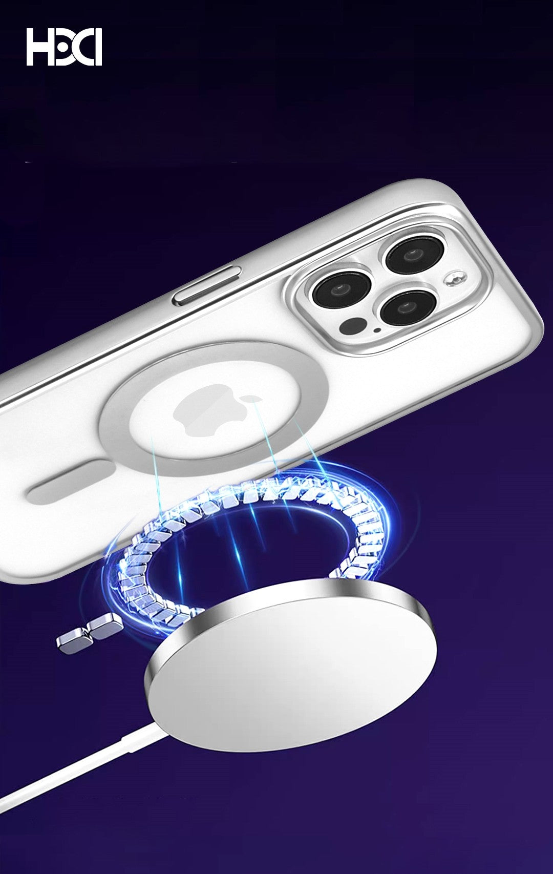 Dėklas HDD Electro MagSafe Case Apple iPhone 16 Pro pilkas