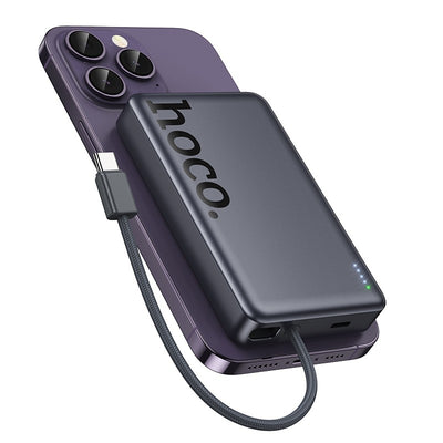 Išorinė baterija Power Bank Hoco Q44 20W MagSafe 10000mAh juoda