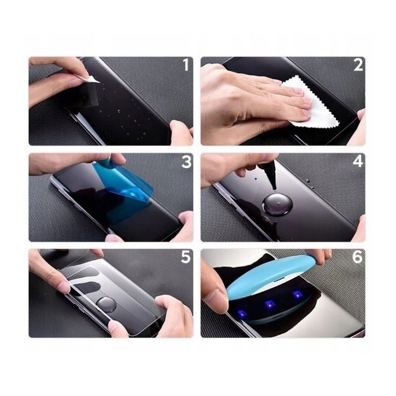 LCD apsauginis stikliukas Nano Optics 5D UV Glue Xiaomi Redmi Note 15 4G/Redmi Note 15 5G lenktas skaidrus