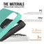 Dėklas Perfectionists Triangle Mag Case Apple iPhone 17 Pro Max/18 Pro Max žalias