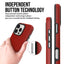 Dėklas Perfectionists Triangle Mag Case Apple iPhone Air raudonas