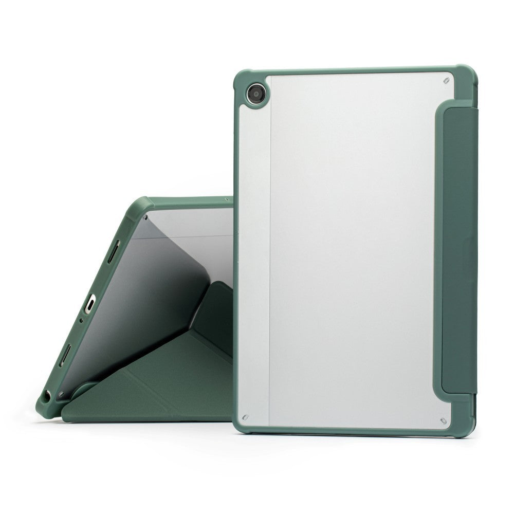 Dėklas Reach Origami Samsung X210/X215/X216 Tab A9 Plus 11.0/X230/X235/X236 Tab A11 Plus 11.0 tamsiai žalias