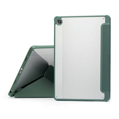 Dėklas Reach Origami Samsung X110/X115 Tab A9 8.7/X130/X135 Tab A11 8.7 tamsiai žalias