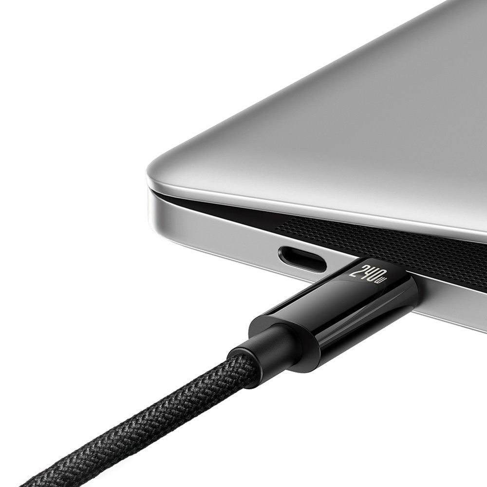 USB kabelis Baseus Tungsten 240W USB-C to USB-C 1.0m juodas CAWJ040001