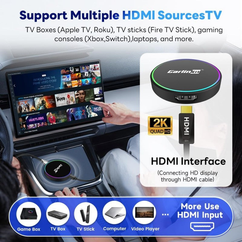 Belaidis CarPlay/Android Auto adapteris Carlinkit HD2CP Pro juodas